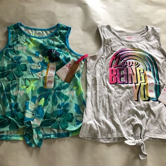 Justice Tank Top Girls Large Lot Of 2 - Picture 1 of 3